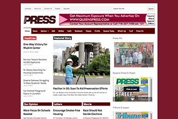 Homepage of Queens Press Website