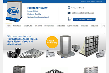 Homepage of Website Tombstone City Website